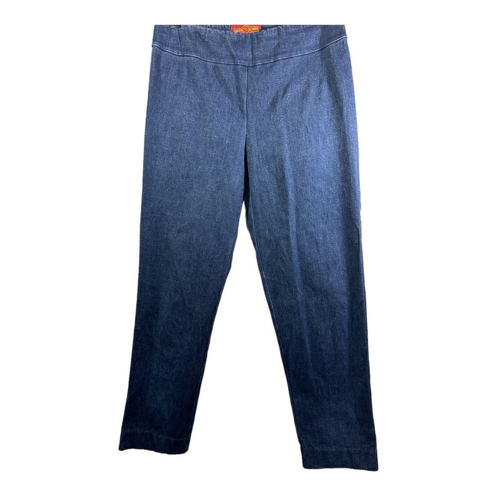 KRAZY LARRY Women's Stretch Denim High Waisted Tapered Jeggings Blue Size 10